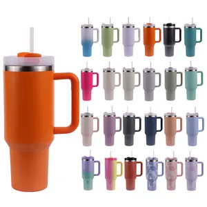 Custom Logo Colorful Stainless Steel Sippy Cup Large Capacity Insulated Water Bottles 40oz