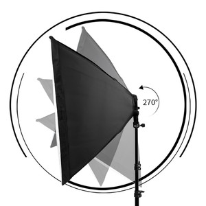 CPYP ملحقات ستوديو الصور 50x70 سنتيمتر التصوير صندوق إضاءة سوفت بوكس مع LED لمبات E27 المقبس للإضاءة التصوير - Product Image 5