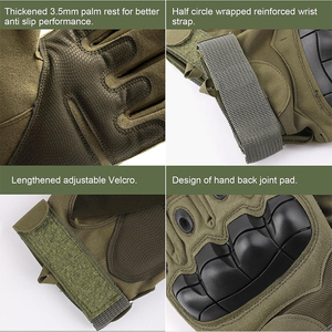 Gants de sport de haute qualité, demi-doigts, pour le cyclisme, la salle de sport, tactiques, résistants aux coupures, doigts entiers, pour la sécurité en plein air, pour le fitness - Product Image 3