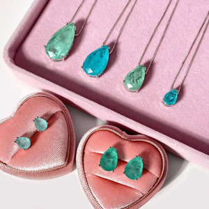 Foxi jewelry-collar con colgante de corazón de fusao, piedra de fusión semijoias - Product Image 2