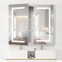 Kunden spezifische SS Medizin schrank Led Light Badezimmer Smart Mirror Cabinet
