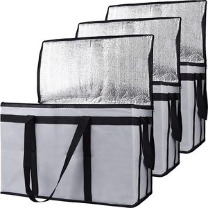 Sac isotherme PP à fermeture éclair, étanche et thermique, idéal pour la <span class=keywords><strong>livraison</strong></span> de repas, les courses et le maintien au chaud ou au frais des aliments - Product Image 6