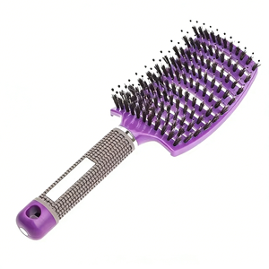 Cepillo Desenredante para Cabello de Mujer, Precio de Fábrica, Herramienta de Estilismo para Salón, Peine de Dientes de <span class=keywords><strong>Bambú</strong></span> Curvo y Ventilado para Extensiones - Product Image 6