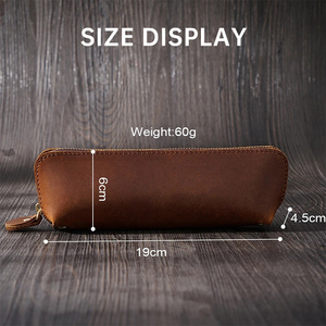 <span class=keywords><strong>Estuche</strong></span> de lápices de cuero auténtico personalizado <span class=keywords><strong>Estuche</strong></span> de <span class=keywords><strong>bolígrafos</strong></span> personalizado <span class=keywords><strong>Estuche</strong></span> estético Bolso de <span class=keywords><strong>bolígrafos</strong></span> de cuero genuino - Product Image 5