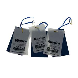 Aangepaste Blauwe Kaart Hangtags Logo Reliëf Matte Afwerking Calquing Papier Pinnen Nylon Koord Voor Kleding Schoenen Anti-Namaak In-Mal - Product Image 6