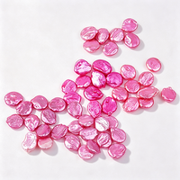 Perles d'eau douce en vrac, forme pièce de monnaie, baroques, irrégulières, plates, 6 couleurs, 8-11 mm, pour la fabrication de bijoux faits main et fournitures de bricolage