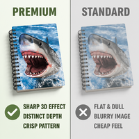 Cuadernos Espirales con Cubierta de Papel/PP Lenticular 3D, Tamaño A5/A6, 80 Hojas, Diseños Personalizados al por Mayor para Promoción