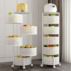 Nuovo Trend 2025: Carrello Portaoggetti da <span class=keywords><strong>Cucina</strong></span> in Metallo, Design Multifunzionale con Ripiani Girevoli per Verdure - Product Image 4