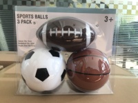 Ensemble de mini-ballons de sport gonflables en PVC creux de 5 pouces de diamètre
