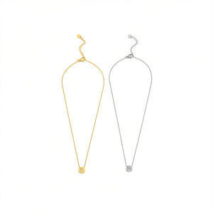 Collar de Acero Inoxidable con Colgante de Letra R, Chapado en Oro, Clásico, Unisex, Joyería para Regalo - Product Image 1