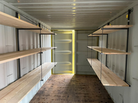 Système d'étagères de garage pour conteneurs avec support de rayonnage et accessoires essentiels pour le stockage en conteneurs