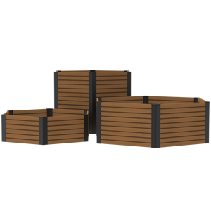 Jardinières surélevées <span class=keywords><strong>en</strong></span> WPC pour l'extérieur, serre, bacs à fleurs imperméables, jardinières faciles à assembler, bacs à légumes <span class=keywords><strong>en</strong></span> WPC - Product Image 1