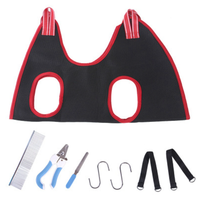 Hamac de toilettage pour animaux de compagnie, sangle de contention pour chien et chat pour la coupe des ongles, le bain et la toilettage