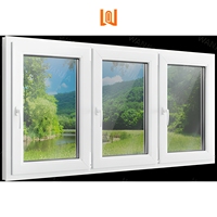 WANJIA maison fenêtres en plastique vinyle double vitrage fenêtres en pvc personnalisées en gros fenêtres à battant françaises