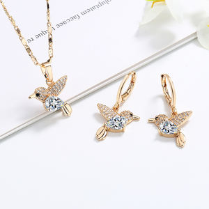 Parures de bijoux personnalisées en or 18 carats sur laiton avec zircone cubique AAA, style conte de fées, <span class=keywords><strong>princesse</strong></span>, fabrication en usine - Product Image 5