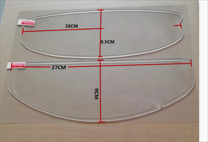 Film PC anti-buée transparent de haute qualité Logo <span class=keywords><strong>personnalisé</strong></span> Autocollants de carrosserie en acrylique ABS pour motos Ajustement parfait - Product Image 3