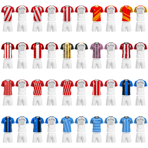OEM-Service Maßgeschneiderte Größe Fußballtrikot-Set Langlebiger Stoff Match-Day-Stil Fußballshirt-Kit für Profi-Teams - Product Image 4