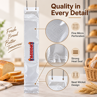 Sac à pain en BOPP micro-perforé respirant et résistant à l'humidité de haute qualité pour l'emballage de boulangerie, vente en gros