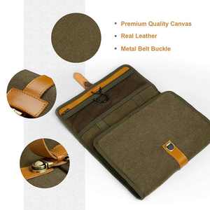 Bolsa de Cosméticos Plegable Ecológica con Asa Suave de Cuero Vegano de Gran Capacidad y Diseño Moderno Personalizado - Product Image 4