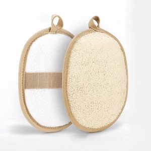 Esponja Exfoliante Corporal de Lufa Natural con Logotipo Personalizado, Esponja de Lufa para Ducha y Baño, para Rostro y Cuerpo, para Mujeres y Hombres - Product Image 1