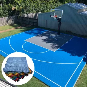 高强度PP塑料防水运动地板卷联锁篮球排球羽毛球网球场瓷砖地板