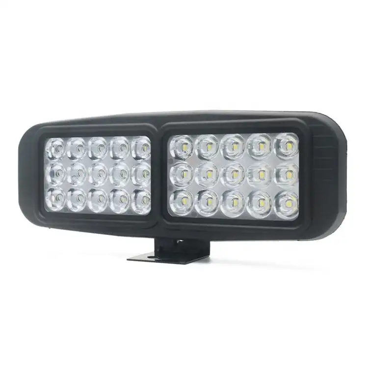 Parlak 30W led sis farları motosiklet kare siyah 12v ön sis sürüş ışık motosiklet