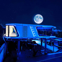 2025 Campeur à capsule en acier préfabriqué modulaire mobile de luxe de haute qualité avec fonction étanche Hôtels Sleep Pods