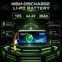 Baterai UAV Industri 35000mAh 350Wh/kg 66.6V Paket Baterai Drone untuk Drone Profesional Pengiriman, Pemetaan, dan Pertanian