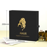 Boîtes d'Emballage de Luxe en Carton avec Logo Personnalisé pour Paquets de Cheveux Humains Perruques et Extensions