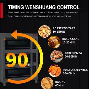 Four électrique de luxe four électrique intelligent commercial 3 couches et 6 plaques four de paquet de disposition d'ordinateur - Product Image 5