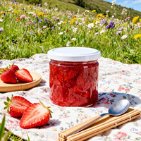 Pot scellé à ouverture facile de calibre 55 pour huile de fondue, miel, confiture, Sufu, petit pot de sous-conditionnement en plastique PET de qualité alimentaire