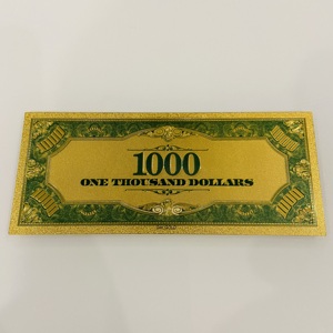 Banconota Commemorativa in Foglia d'Oro da $1.000 U.S. Edizione 1928, Valuta Prop da Collezione in Oro 24K. - Product Image 3