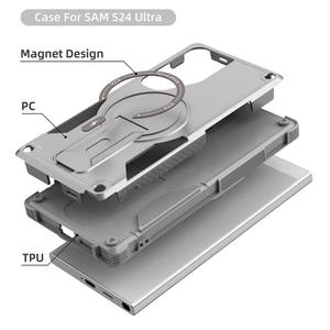 Fundas para Teléfono Samsung A35 S25Ultra, Funda Protectora con Soporte Magnético Oculto, Resistente a Caídas, Transfronteriza - Product Image 6