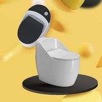 WC monobloc en céramique mat coloré pour salle de bain, à poser au sol, avec chasse d'eau à siphon