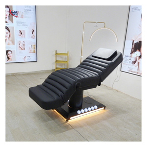 Customized Color <strong>Black</strong> Leather Beauty Salon Massage Table Electric Curved Treatment Facial Lash Beauty <strong>Bed</strong> - Product Image 2