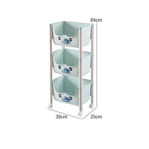 Organizador de almacenamiento de juguetes <span class=keywords><strong>para</strong></span> niños, <span class=keywords><strong>carrito</strong></span> rodante apilable de 3 niveles, colores juguetones, decoración de sala de juegos <span class=keywords><strong>para</strong></span> niños, estante de actividades <span class=keywords><strong>para</strong></span> <span class=keywords><strong>muñecas</strong></span>, cartón - Product Image 6