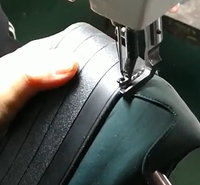 Machine à coudre plate haute vitesse HK-168 pour chaussures en cuir et chaussures de skate, avec point de bourdon et composants moteur intégrés