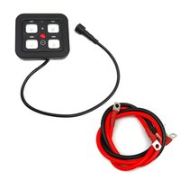 Kit de système de relais de commande de panneau de commutation combiné universel à LED 4 gangs avec circuit tactile pour camion, caravane, bateau, UTV, ATV, SUV