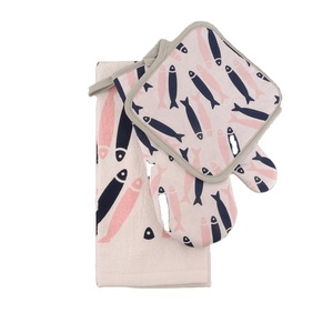 Bộ Găng Tay Nhà Bếp Vải Cotton Thiết Kế Hoa - Product Image 4