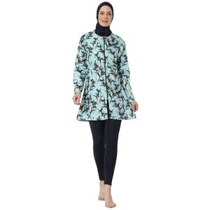 Ropa Deportiva Modesta para Mujeres Musulmanas, Conjunto Deportivo de 3 Piezas sin Costuras, Chaqueta con Cierre y Manga Larga Personalizada, Leggings de Entrenamiento de Secado Rápido - Product Image 5