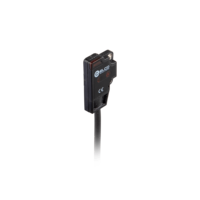 Set Sensor Fotoelektrik Refleksi Difus Depan Ultra-Tipis ELCO OS4-S6 + OS4-EDN6, Pemasangan Permukaan, Jangkauan 1m, Output NPN Gelap