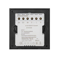Variateur de lumière LED LEDEAST SY-010-M9 0-10V à double canal, contrôle de la luminosité CCT réglable, interrupteur tactile pour l'éclairage domestique