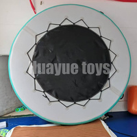 Custom Manufacture Tragbare 3m runde schwimmende Wasser Hängematte Liege Pool aufblasbare Wasser Hängematte mit aufblasbaren Flößen