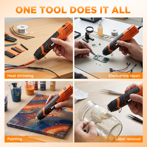 350W Mini Heat Gun With Dual Temp (200.C/350.C) & VDE Certified Cable OEM Craft Small HZ-HG25-E032 Craft Small Heat Gun HZ-HG25- - Product Image 6