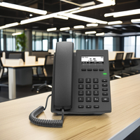 Teléfono IP de oficina de nivel básico con 2 líneas SIP Conectividad PoE y Wi-Fi Red GSM Tipo IP PBX Producto VoIP