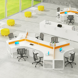 Mobilier de bureau moderne personnalisé <span class=keywords><strong>Meetco</strong></span> bureau 2/4/6/8 personnes poste de travail poste d'appel cloison de bureau - Product Image 3