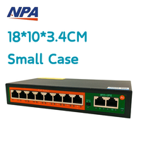 Directo de Fábrica, Mini Switch Ethernet RJ45 POE de 10/100M, 8 Puertos POE + 2 Uplink para Cámara, TV, PC, Hikvision