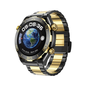 <span class=keywords><strong>Smartwatch</strong></span> Z91 Pro Max con Schermo AMOLED, Navigazione GPS, Ricarica Magnetica, Chiamate, Impermeabile, Elegante <span class=keywords><strong>Oro</strong></span> Lusso per Uomini e Donne - Product Image 1