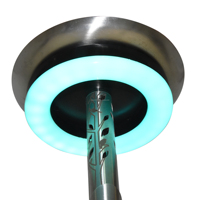 Offre Spéciale vente en gros pas cher givré Portable en plastique LED lumière 6 pouces anneau souple lumière pour narguilé Shisha avec télécommande