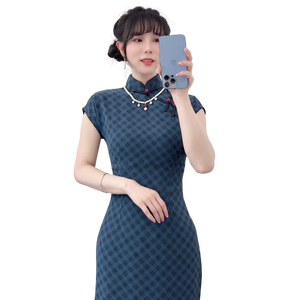 princess polly baby blue dress 60s Blue-white, Checkered, Light Dress, Sundress, Turtles, Sleeveless,  Shoulder Straps, Back Zipper, Clothing, Fashion, Outfit, ~ 20-17-589 main image 1